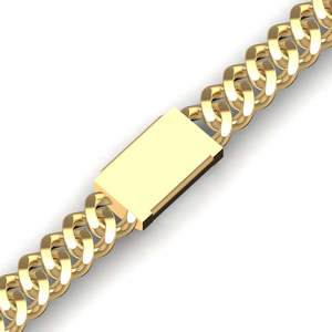 Pulsera de Eslabones Cubanos Chapada en Oro de Plata de Ley 925 Estilo Hip Hop con Diamantes Engastados en Pavé, Elegante Regalo para Mujer - Product Image 3