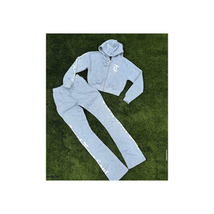 Nouveaux survêtements à capuche 100% coton biologique, décontractés, vente en gros, survêtements personnalisés, respirants, OEM, ensemble 2 pièces, fabricant - Product Image 1