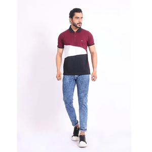 เสื้อยืดแฟชั่นแขนครึ่งส่วนคอโปโลตัดเย็บแบบพรีเมียมสวมใส่สบายทันสมัยสวมใส่ได้ทุกวัน - Product Image 1