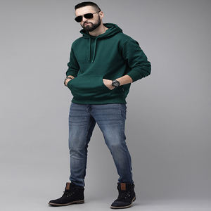 Sweats à capuche oversize vierges de qualité supérieure pour hommes, 100 % coton, 420 g, design sans cordon sur le devant, ODM, pour personnalisation de marque - Product Image 4