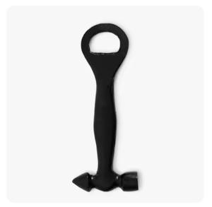 Ouvre-bouteille en métal à prise confortable, aide à prévenir le glissement pendant l'ouverture de la bouteille, revêtement en poudre noir mat, ouvre-bouteille attrayant - Product Image 1