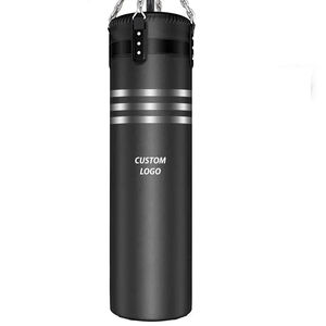Custom Logo <b>Heavy</b> PVC Leather Boxing Punching <b>Bag</b> with Chain Free <b>Standing</b> PU Sandbag for Gym MMA Training - Product Image 2