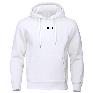 เสื้อฮู้ดผ้าฟลีซปักลายสำหรับผู้ชายใส่สบายๆเป็นมิตรกับสิ่งแวดล้อมผ้าคอตตอน100% ฤดูใบไม้ร่วงฤดูหนาว - Product Image 4