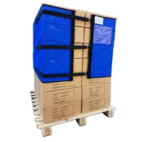 Groothandel Herbruikbare Wateroplosbare Zachte Pallet Stretch Verpakkingsband Cargo Banden Blauwe Palletfolie