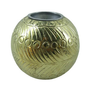 Pot en verre décoratif moderne fait à la main en argent antique pour décoration de table et de salon de Noël - Product Image 5