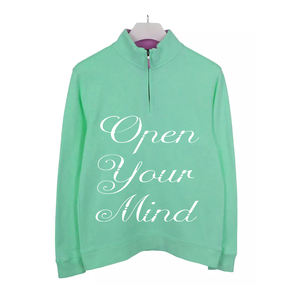 Sudadera con cremallera de cuarto de entrenamiento de algodón personalizada, Jersey elegante de talla grande para hombre, prendas de vestir exteriores, sudaderas deportivas cómodas - Product Image 3