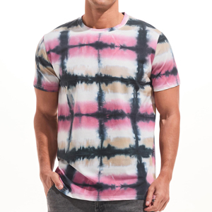 Nuevas camisetas personalizadas Tie Dye para hombre, fabricadas en fábrica, transpirables, de secado rápido, camisetas personalizadas Tie Dye para hombre a la venta - Product Image 5