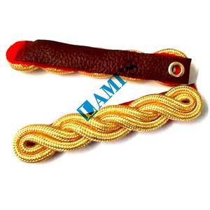 Hombrera OEM oro plata con cable rango diapositiva hombro personalizado para uniformes ceremoniales charreteras/hombro - Product Image 1