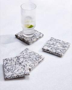 Premium <b>Green</b> Marble Round <b>Coaster</b> Set with Gold Holder Elegant Table Protection Modern Home Decor Style - Product Image 6