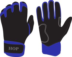 Gants de frappe de baseball professionnels de haute qualité, en cuir respirant avec logo personnalisable, gants de frappe de softball - Product Image 1