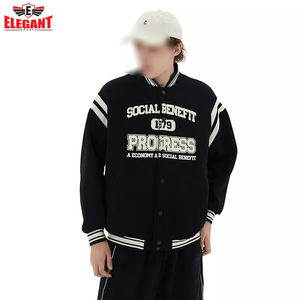 Polaire Baseball varsity Jacket multi Couleurs Polaire Coton Tissu Hommes Porter Varsity Jacket par ELEGANT SPORTS - Product Image 4