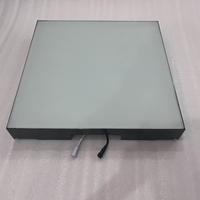 Personnaliser 50x50cm 60x60cm Abyss 3D + Arc-en-ciel Effet lumineux Led Dance Floors Abs Verre Trempé Haute Luminosité Brique Lumières