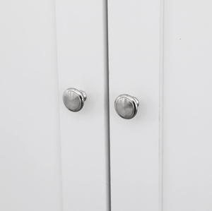 Armario de Diseño Moderno en Color Blanco, con 2 Puertas y 2 Cajones con Bisagras Amortiguadas, Apto para Jóvenes o Adultos - Product Image 5
