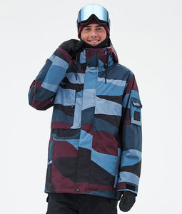 Veste de ski softshell camouflage personnalisée unisexe, taille plus, adultes, imperméable, coupe-vent, respirante, snowboard, hiver, capuche, OEM - Product Image 1