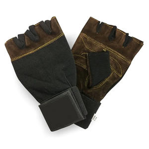 Gants de fitness demi-doigt entièrement protecteurs pour hommes et femmes Équipement d'entraînement de gymnastique d'haltérophilie en cuir - Product Image 6