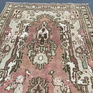 Tapis turc 3,37 x 9,7 pieds, tapis vintage, tapis oriental brun en laine - Product Image 3