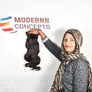 Proveedor Weave 100% Extensiones de cabello humano virgen sin procesar de onda del cuerpo indio negro natural 100% Extensiones de cabello humano natural - Product Image 6