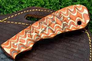 Vente chaude personnalisé fait à la main de haute qualité 8.5 pouces Tanto lame Bull Cutter couteau bricolage lame en acier au carbone de qualité avec gaine en cuir - Product Image 4