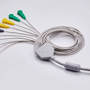 Assemblages de câbles médicaux avec isolation en caoutchouc de silicone PVC, conducteur monobrin torsadé, certifié ROHS - Product Image 2