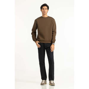 Sweat-shirt tricoté léger et oversize, uni, doublé, avec étiquette personnalisée, ODM, OEM, marque privée, pull décontracté, fabricant - Product Image 6