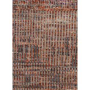 พรมขนสัตว์ผสมไหมไผ่ถักมือสีน้ำตาลเบจ ลาย Chaos Theory ดีไซน์คลาสสิกแบบนามธรรม สำหรับตกแต่งห้องนั่งเล่นที่บ้าน - Product Image 3