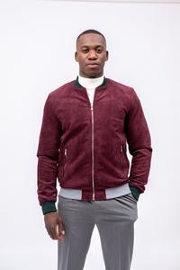 Chaqueta Bomber Acolchada Vintage para Hombre, Color Borgoña, Resistente al Viento, con Ribete en Contraste, Estilo Casual, Venta al Por Mayor en la UE, Oferta 2026 - Product Image 5