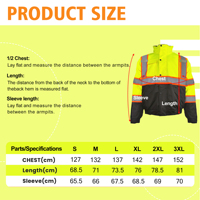 Prix d'usine en gros taille personnalisée logo veste de sécurité durable Oxford et doublure en polaire chaude veste de sécurité hautement réfléchissante