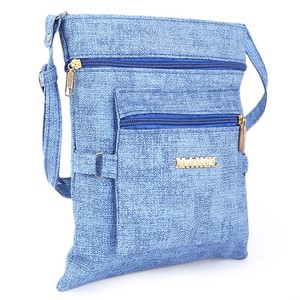 กระเป๋าสะพายไหล่ผู้หญิง (7548) - สีฟ้าอ่อน - Product Image 1
