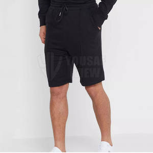 Pull-over à capuche en molleton de coton personnalisé pour hommes et ensemble de shorts d'été décontractés grande taille style hiver uni - Product Image 5