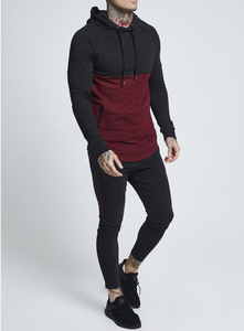 Concevez votre propre ensemble de survêtement d'hiver pour homme à capuche, deux pièces, de haute qualité, 100% coton, respirant, séchage rapide, taille élastique - Product Image 3