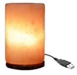 Sel de roche naturel de l'Himalaya pakistanais rose cristal lampe cylindre LED lampe à sel: veilleuse emballée sur mesure - Product Image 6