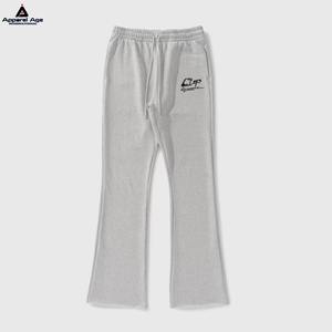 กางเกงวอร์มลำลองของผู้ชาย2025กางเกงปลายบานผ้าฝ้าย100% พิมพ์ลายหน้าจอเชือกน้ำหนักเบาระบายอากาศได้นุ่มผ่อนคลาย - Product Image 5