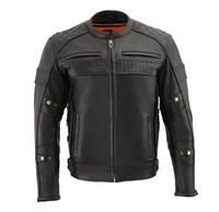 Veste de moto pour homme en cuir respirant à manches longues, personnalisable avec impression couleur, séchage rapide, logo personnalisé, vente en gros disponible