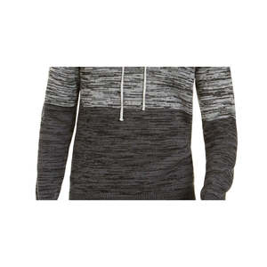 Felpa con Cappuccio Leggera da Uomo American Rag, Taglia XX-Large, Maglione in Maglia Colorblock Space Dye con Etichetta Personalizzata e Stampa Serigrafica Grigia - Product Image 3