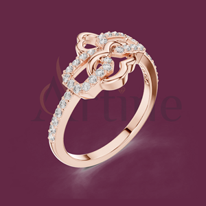 แหวนชุบทองแฟชั่น22K 10K สำหรับผู้ชายและผู้หญิง - Product Image 1