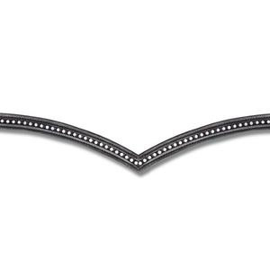 Diseño Personalizado 1 Fila cristales de diamante diamantes de imitación Bling cadena incrustaciones canal vacío acolchado cuero frente de caballo banda todos los tamaños - Product Image 4