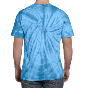 เสื้อยืดมัดย้อมแขนสั้นสำหรับผู้ชายเสื้อผ้าฮิปฮอปแนวสตรีทแวร์ไม่มีแบรนด์ - Product Image 6