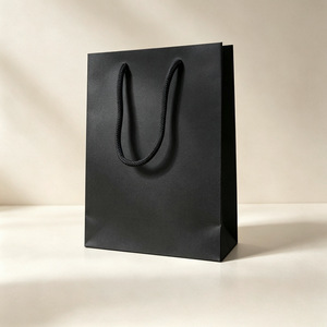Sacs cadeaux en carton laminé pour bijoux, sacs à main haut de gamme pour boîtes à bijoux de luxe, logo personnalisé disponible, vente en gros en stock - Product Image 1