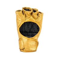 Gants de MMA imprimés or UFC Fighting Champ, vente chaude 2025, logo personnalisé, entraînement de kickboxing, demi-doigts, sport de combat, grappling