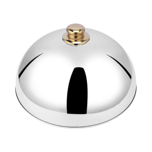 Couvercle de gâteau rond en acier inoxydable Dôme Casserole Ustensiles de cuisine modernes Buffet de restauration Dôme - Product Image 2