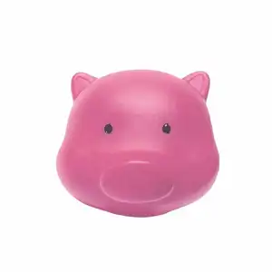 핑크 돼지 목욕 장난감 아기 실리콘