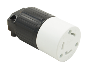 ขั้วต่อแบบล็อค NEMA L5-30R มาตรฐานปลั๊กสหรัฐฯ กระแสไฟฟ้า 30 แอมป์ แรงดันไฟฟ้า 125 โวลต์ กระแสไฟฟ้า 15 แอมป์ - Product Image 1