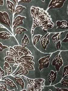 Cortina de Terciopelo Estilo Vintage, Diseño Floral Verde Oxford, Cortinas Modernas de Lujo, Decoración de Terciopelo de Algodón de Lujo - Product Image 3