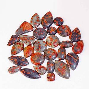 AAA + meilleure qualité naturelle mexicaine arachide obsidienne lâche pierre précieuse mélange forme Cabochon pierre précieuse en vrac pour la fabrication de bijoux - Product Image 2