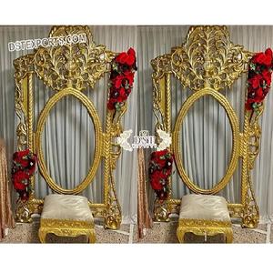 Marco bonito para decoración de bodas, marco de fibra de lujo con diseño romano real, ideal para eventos de boda - Product Image 1