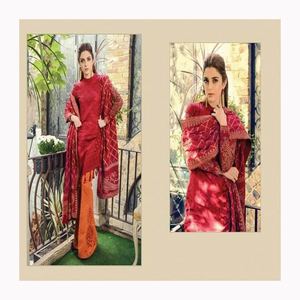 Collection pelouse pakistanaise shalwar kameez costume pour femmes/femmes robes pakistanaises décontractées à vendre - Product Image 2