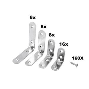 Easy Work <b>Corner</b> Assortment Chair <b>Brackets</b> in 3-Piece Bucket Pack - Product Image 3