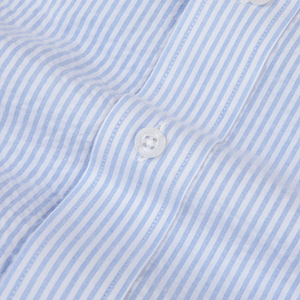 Chemise à manches longues en popeline 100% coton décontractée pour homme, de haute qualité, anti-froissement, respirante, écologique, séchage rapide, col montant, nouvelle - Product Image 4