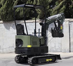 Mini pelle 1 tonne pelle 13.5hp chenille à chenilles avec moteur de cabine à vendre - Product Image 1