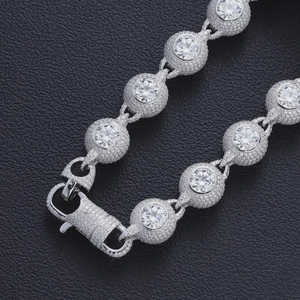 Collar de Plata 925 con Moissanita para Mujer, Corte Redondo, Engaste de Puntas, Estilo Clásico, Collar para Uso Diario - Product Image 4